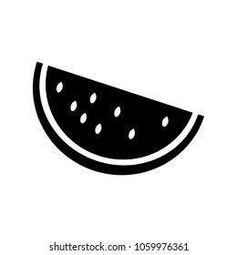 watermelon icon isolated vector illustration on white background