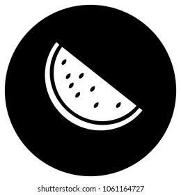 watermelon icon isolated vector illustration on white background