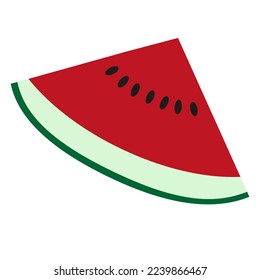 Icono de la sandía. Ilustración vectorial aislada