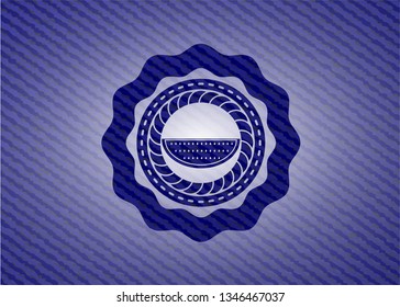 watermelon icon with jean texture