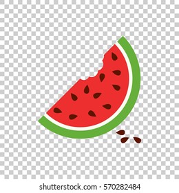 Watermelon icon. Juicy ripe fruit on isolated background