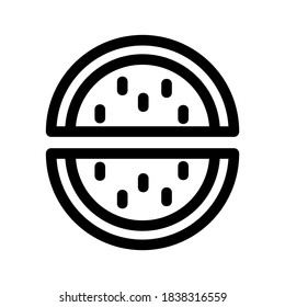 Watermelon icon or logo isolated sign symbol vector illustration - high quality black style vector icons
