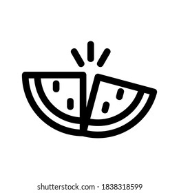 Watermelon icon or logo isolated sign symbol vector illustration - high quality black style vector icons

