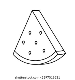 Icono De La sandía Para Logotipo Y Más