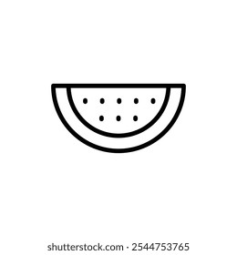 Watermelon icon logo sign set vector outline
