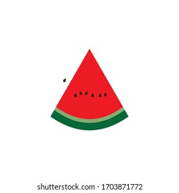 Watermelon icon logo vector illustration