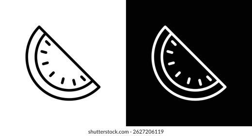 Wassermelonen-Symbol. Logarithmischer Vektorsatz