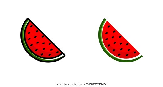 Watermelon icon. for mobile concept and web design. vector illustration