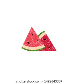 Watermelon icon, with a modern design