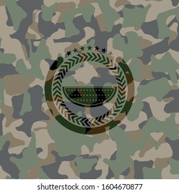 watermelon icon on camouflaged pattern
