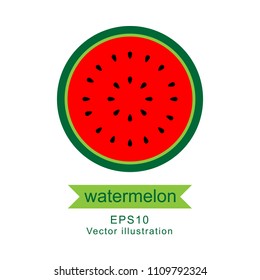 watermelon icon on white background