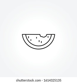 Watermelon icon on white background