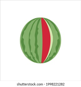 Watermelon icon on white background