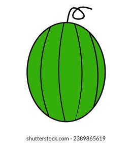 watermelon icon on white background
