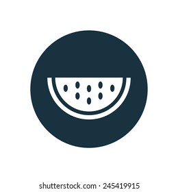 watermelon icon on white background 