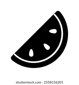 Watermelon icon outline Fruit isolate illustration vector