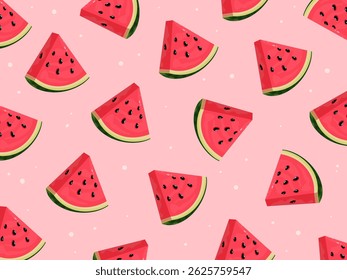 Watermelon icon pattern. Vector Illustration Elements of Hand Drawn Lettering of Hello Summer with fruit. doodle handwritten brush design.