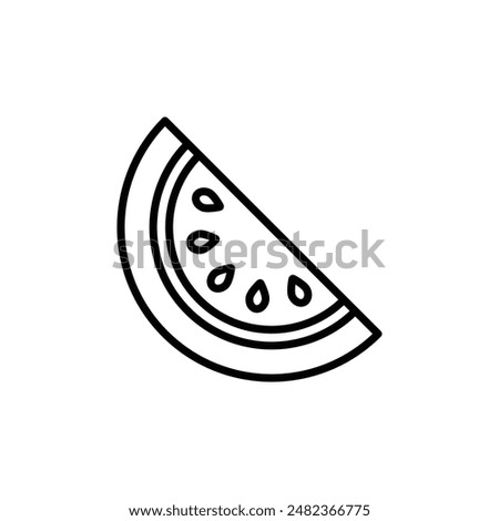 Watermelon Icon Set Fruit Illustrations for Summer and Culinary Projects
