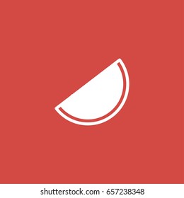 watermelon icon. sign design. red background