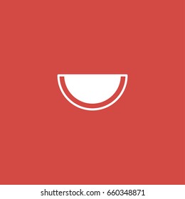 watermelon icon. sign design. red background