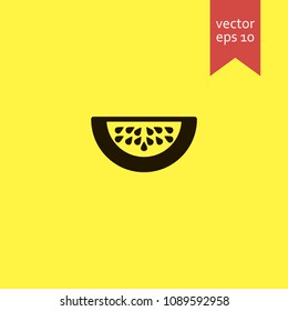 watermelon. watermelon icon. sign design. Vector EPS 10.