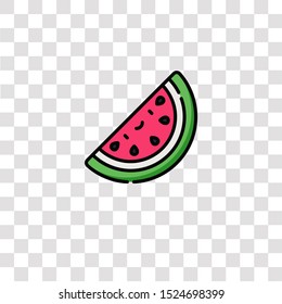 watermelon icon sign and symbol. watermelon color icon for website design and mobile app development. Simple Element from nature collection for mobile concept and web apps icon.