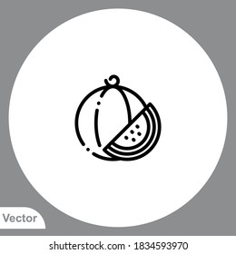 Watermelon icon sign vector,Symbol, logo illustration for web and mobile