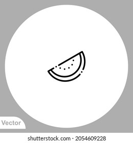 Watermelon icon sign vector,Symbol, logo illustration for web and mobile