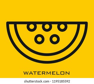 Watermelon icon signs