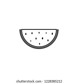 Watermelon icon. Simple outline vector of summer set for UI and UX, website or mobile application