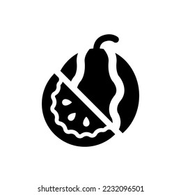 Watermelon icon (Simple vector illustration)