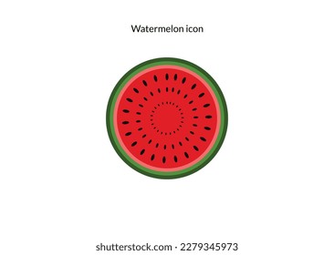 watermelon icon style design isolated on white background