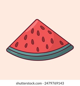 Watermelon icon Summer icon set illustration elements