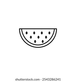 Watermelon icon symbol collection on white background.