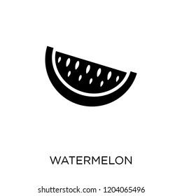 Watermelon icon. Watermelon symbol design from Fruit and vegetables collection. Simple element vector illustration on white background.