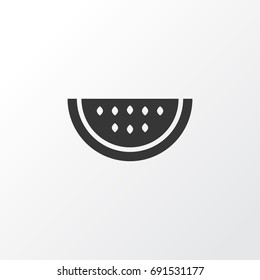 Watermelon Icon Symbol. Premium Quality Isolated Melon Element In Trendy Style.