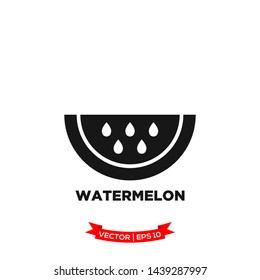watermelon icon in trendy flat style 