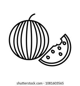 watermelon icon vector