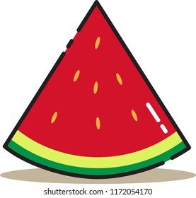 watermelon icon vector