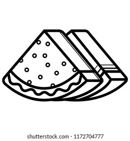 watermelon icon vector