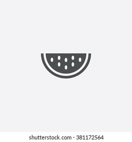 Watermelon Icon Vector