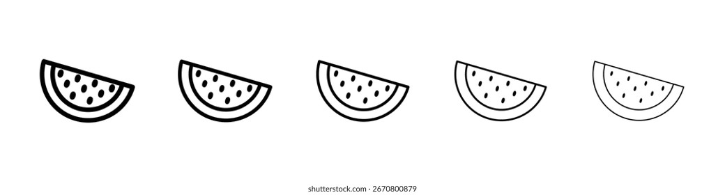Icono de sandía Ilustración de Arte vectorial