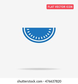 Watermelon icon. Vector concept illustration for design.