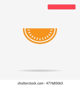 Watermelon icon. Vector concept illustration for design.