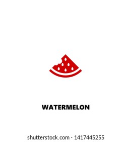 watermelon icon. watermelon vector design. sign design. red color