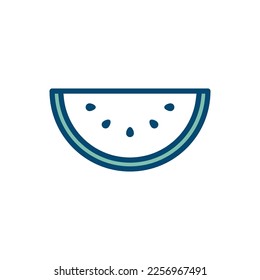 watermelon icon vector design template in white background