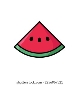 watermelon icon vector design template in white background