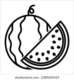 watermelon icon vector design template