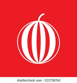 watermelon Icon Vector Illustration