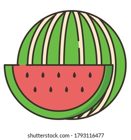 Watermelon icon vector illustration design
